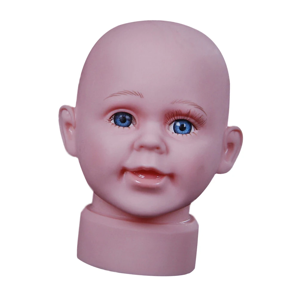Skin Color Kid Head Mannequin For Children Infant`s Clothing Store 37cm