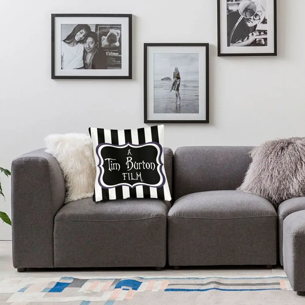 A Tim Burton Film Cushion Covers Sofa Living Room Horror Fantasy Movie  Square Throw Pillow Cover 45x45cm|Cushion Cover| - AliExpress