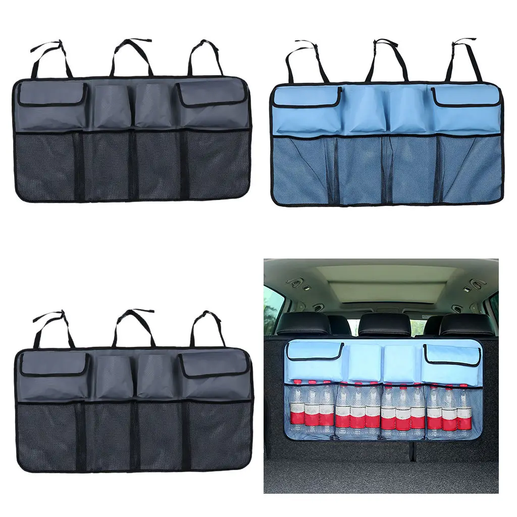 Car Backseat Bag Trunk Organizer Storage Bag Mesh Hanging Pocket