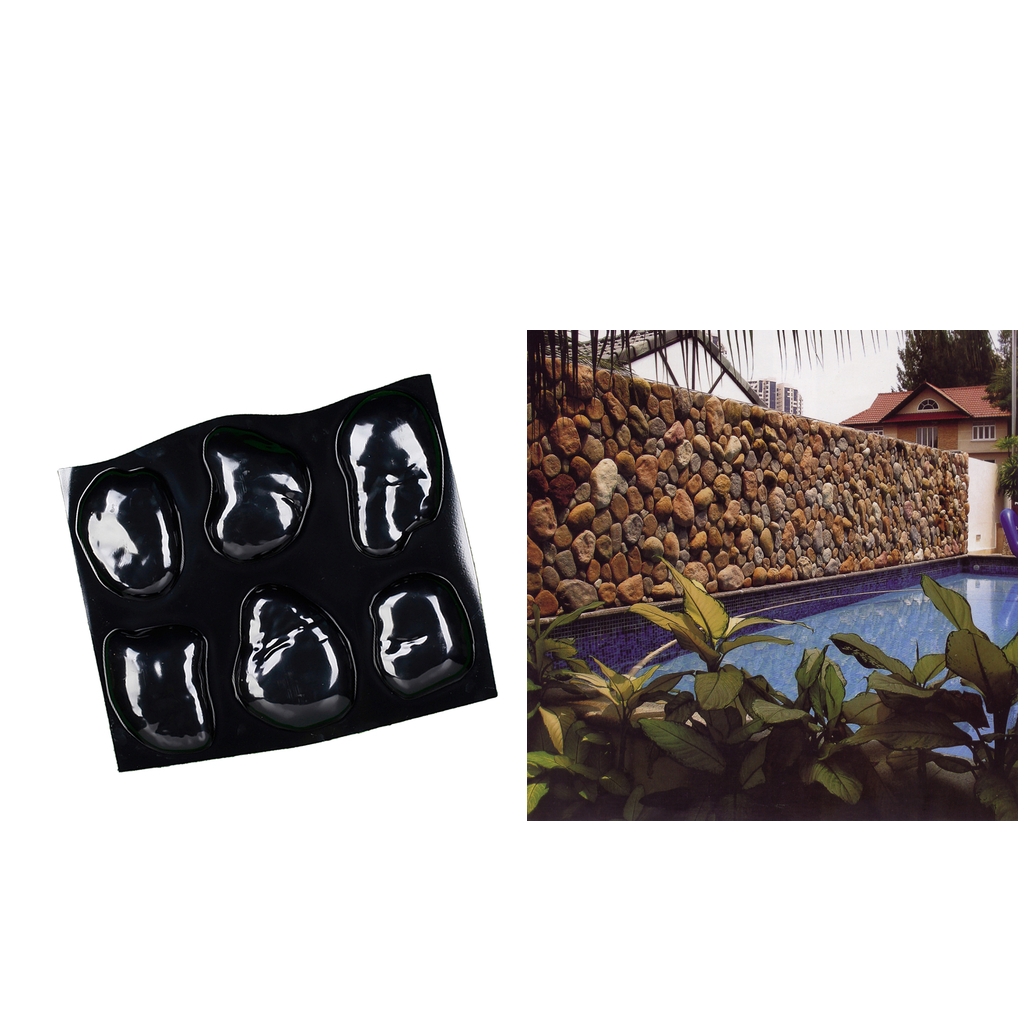 Step Stones Mold Cobblestone Rock Brick Concrete Mould Pathway Decor Toy
