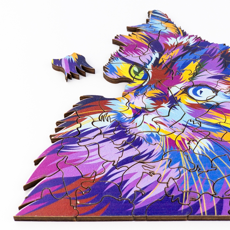 Decoração de Casa Ornamento para Galerias de Arte Pegged Puzzle Faça Você Mesmo 3d Laser-impressão Q9qb 4 Cheap Quebra-cab.