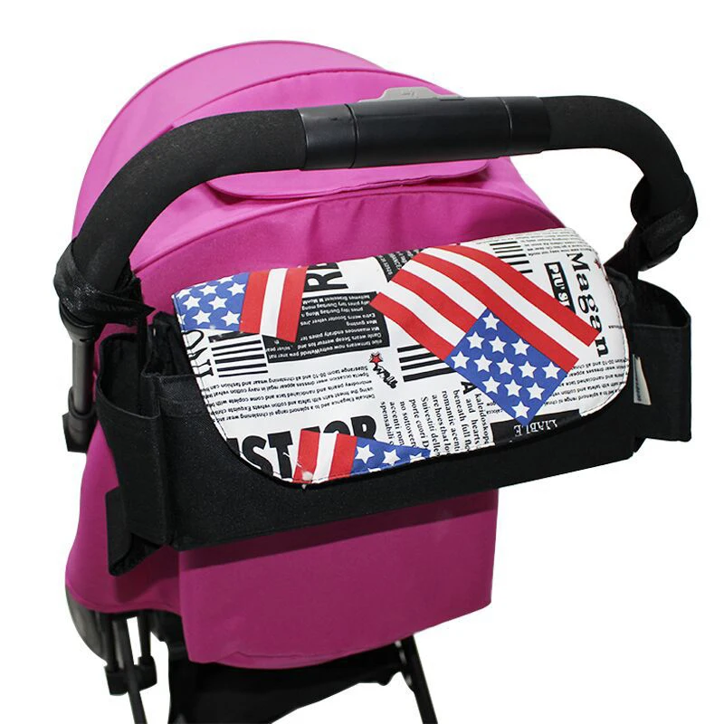 Multi-bolso carrinho de bebê organizador saco à