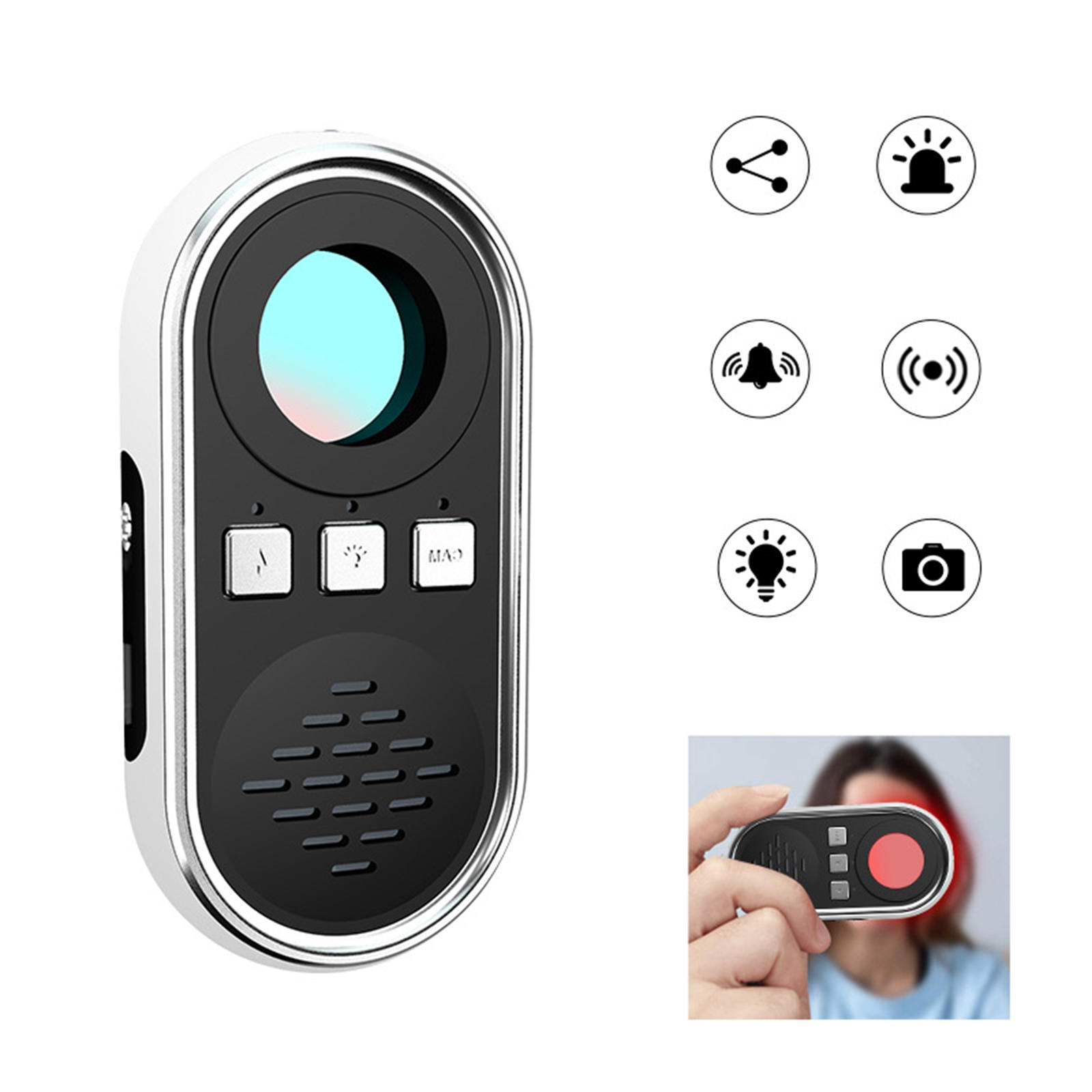 Camera Detector Dressing Room Bathroom Invisible Camera Finder Scanner
