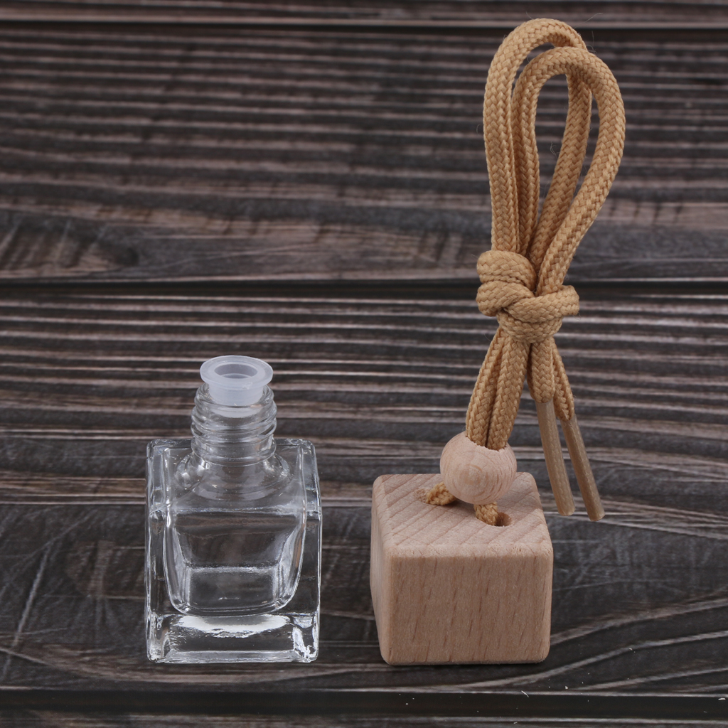 4Pcs 6ml Empty Car Hanging Perfume Bottle Diffuser Air Freshner Ornament