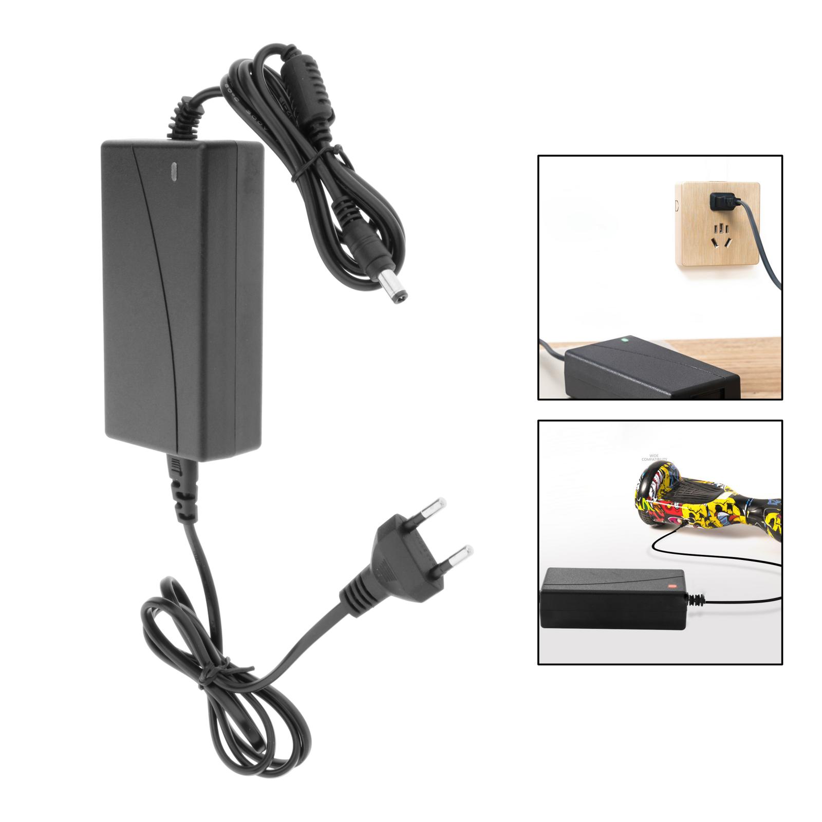 Power Supply DC 5.5mm 42V Fast Charger for Electric Bike Mobility Scooter Skateboard Lithium Battery Charger