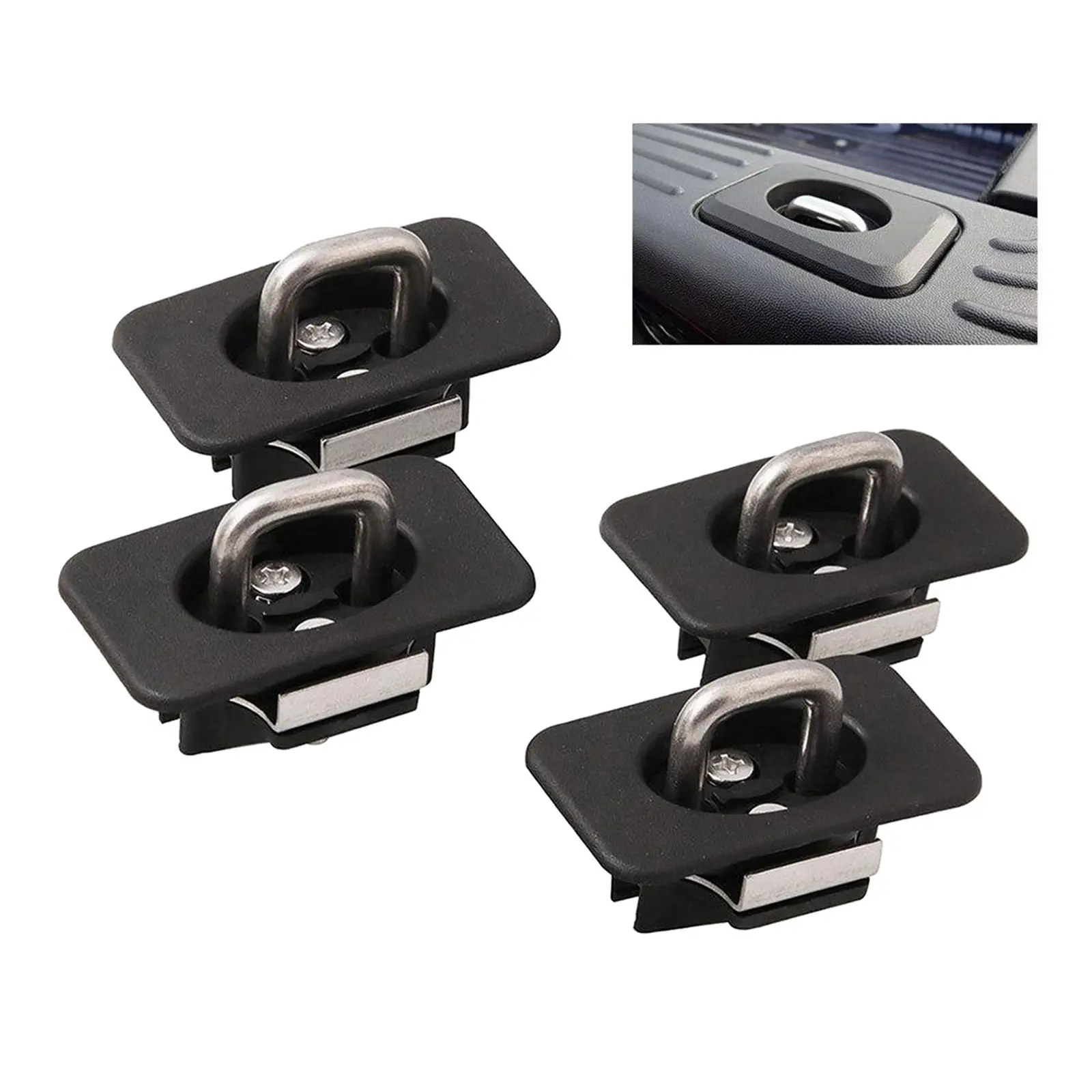 4x Truck Tie-Down Anchors Hook Fit for  Raptor F 150 1998-2014 Car Part