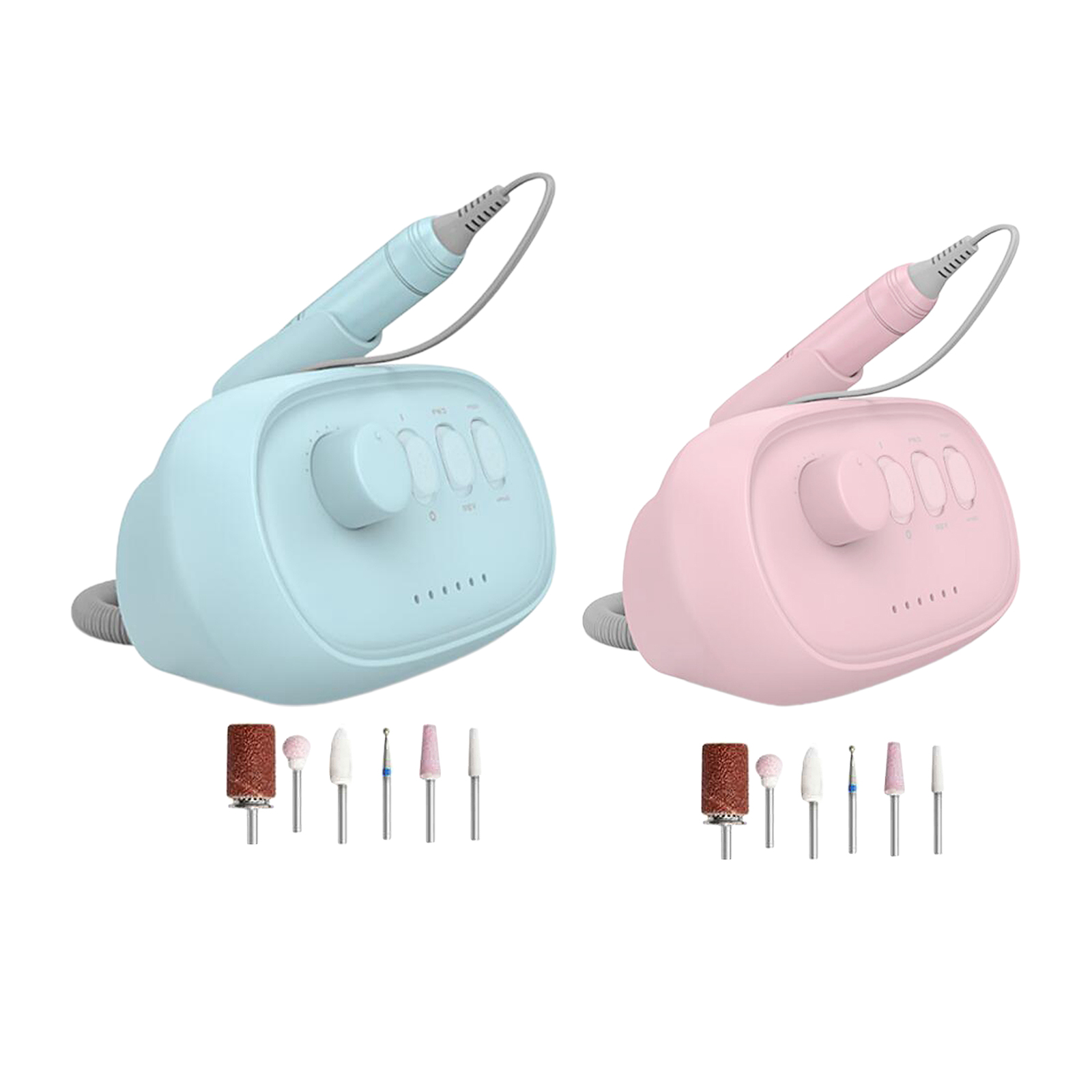 Máquina de Broca Ferramenta da Arte do Prego Portátil Elétrica Unha Polonês Broca Conjunto Manicure Pedicure Polidor 4 Brocas elétricas p manicure e acessórios