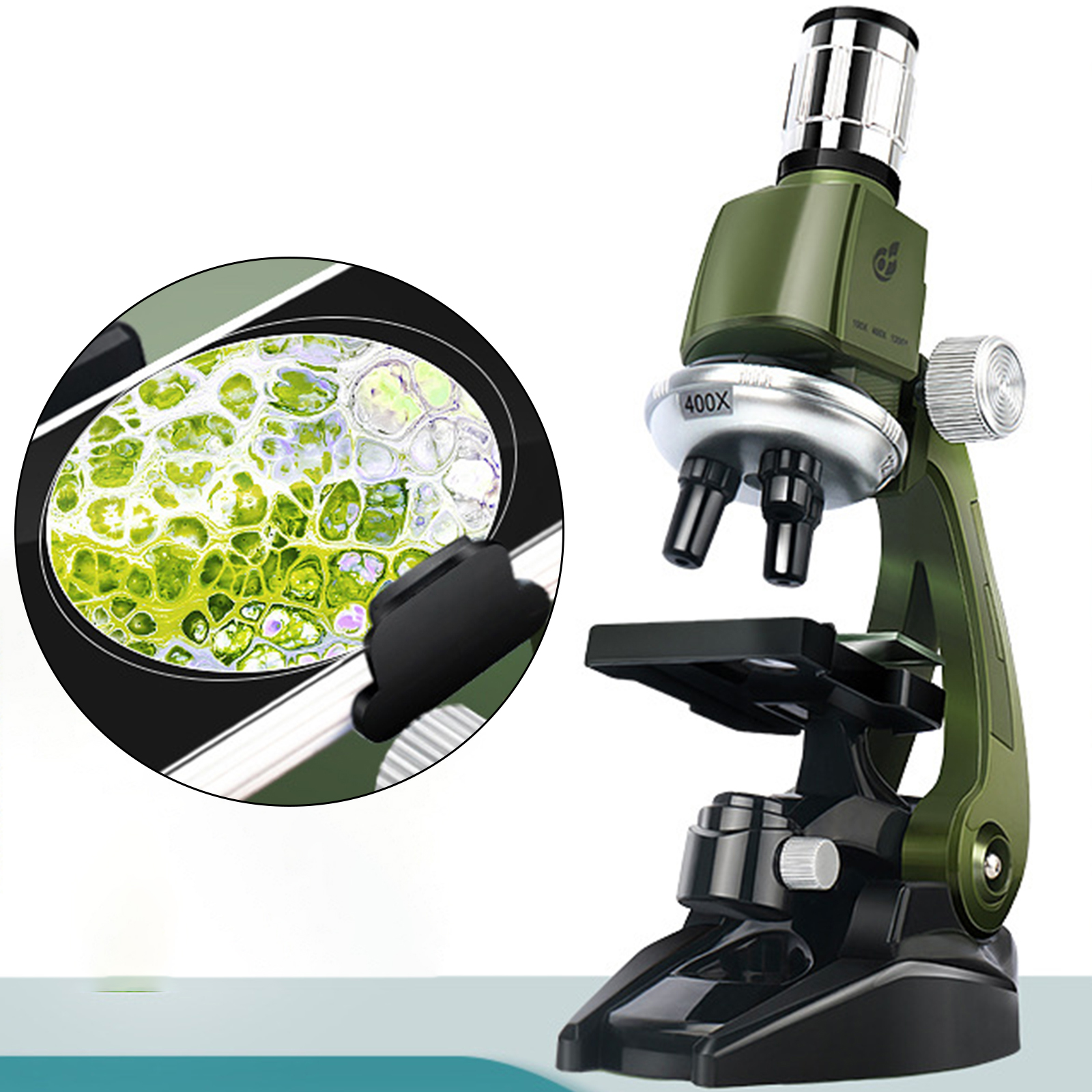 Children Microscope Preschool Science Kit 1200X Magnification for Boys Girls