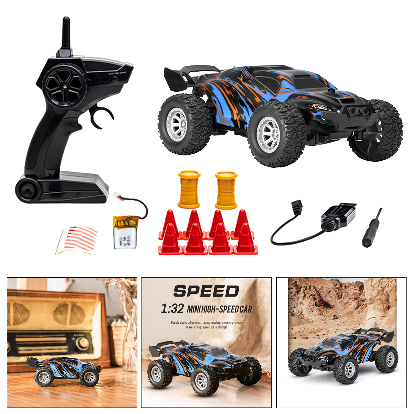1:32 Remote Control Car 2.4 GHZ Mini High Speed Racing Car RC Car Toys Buggy