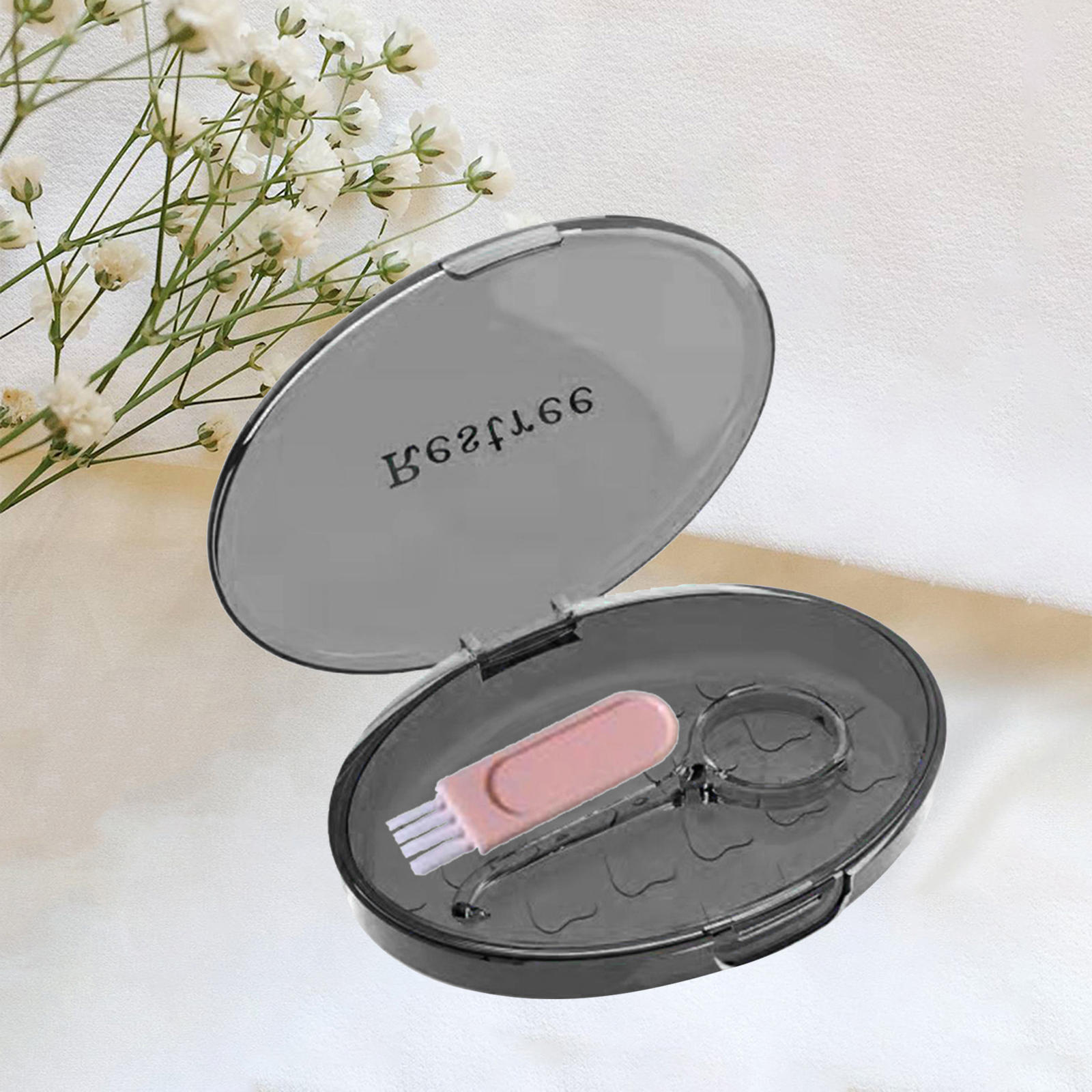  Box Portable Large with Lid Mouthguard Container Retainer Case for Office Mouth Guard Household Girl