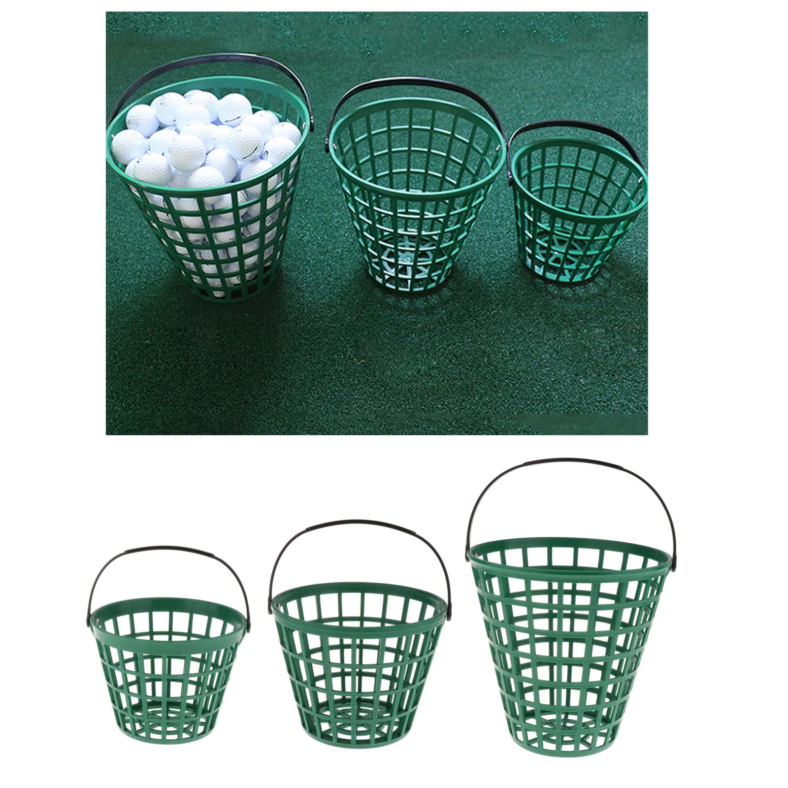 High Strength Golf Ball Basket, Durable Golf Course Balls Carrier Carry Bucket Container, Ball Holder with Rotatable Handle