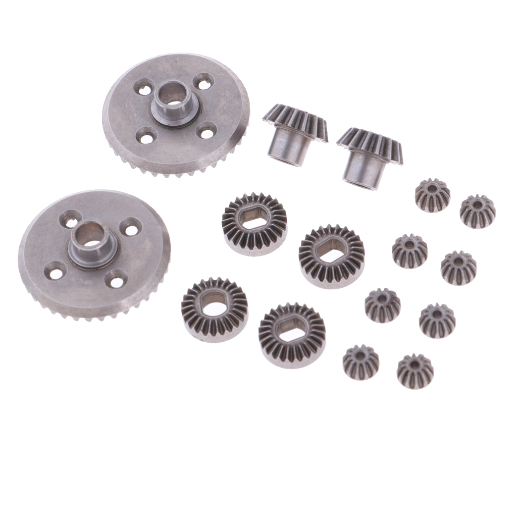 Set Steel Diff Differential Main Metal Spur Gears Pinions for WLtoys A949 A959 A969 A979 184012 1/18 RC Car
