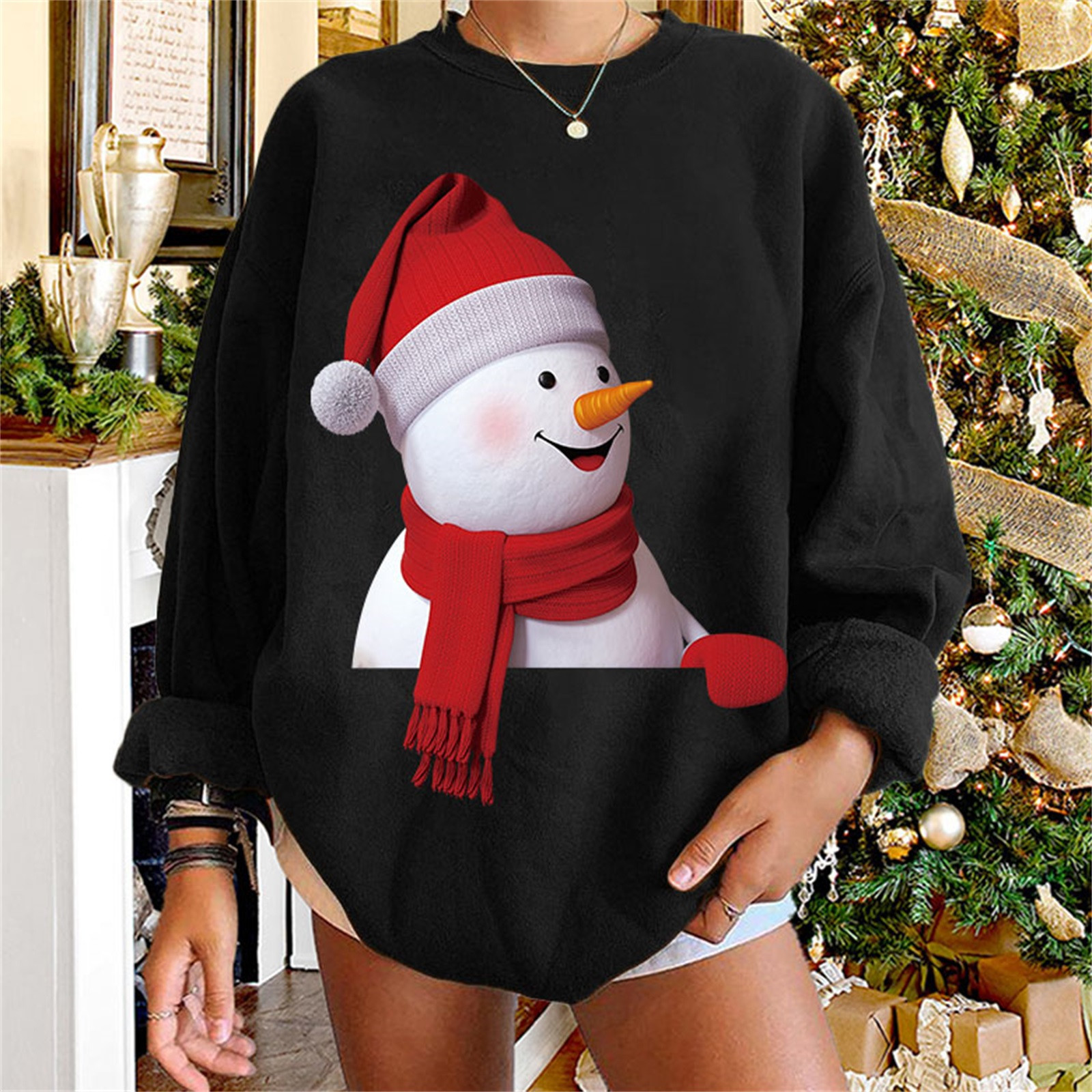 christmas sweatshirt womens