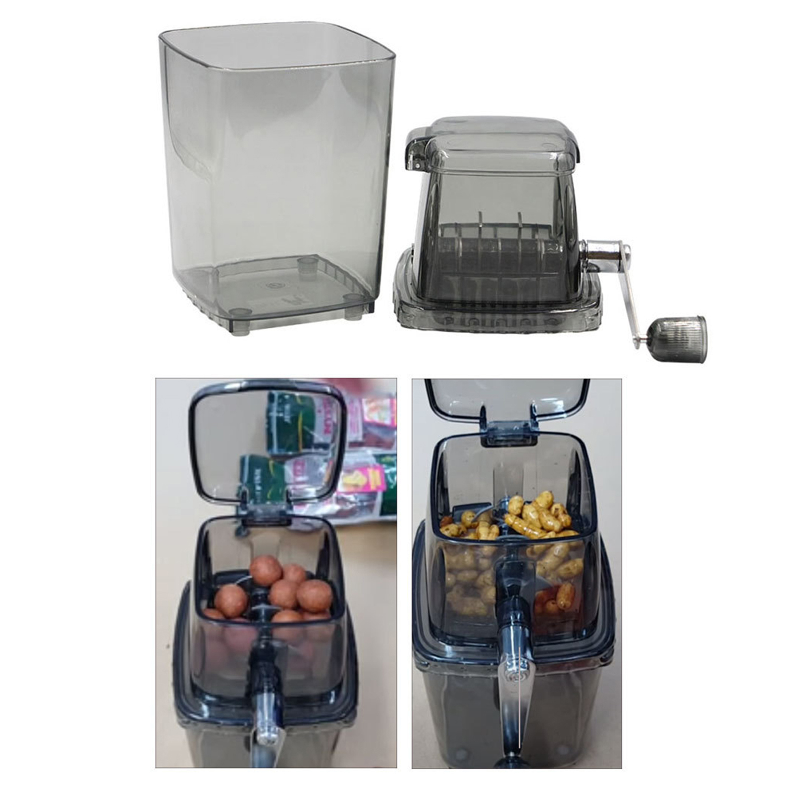 Boilie Bait Crusher Groundbait Grinder Grinding Crushing Box Case Tackles