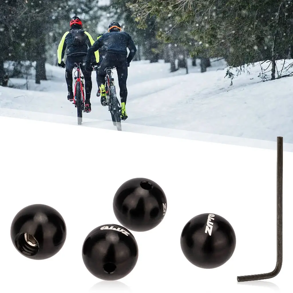 4Pcs Bicycle Brake Cable End Caps Set Outer Cable Shifter Ball Hat Crimps