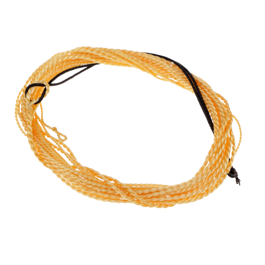 11FT Tenkara Super Strong Fly Fishing Line Hand-Woven Tapered Leader Fishing Replacement Tackles Orange/Black/Yellow/Gold