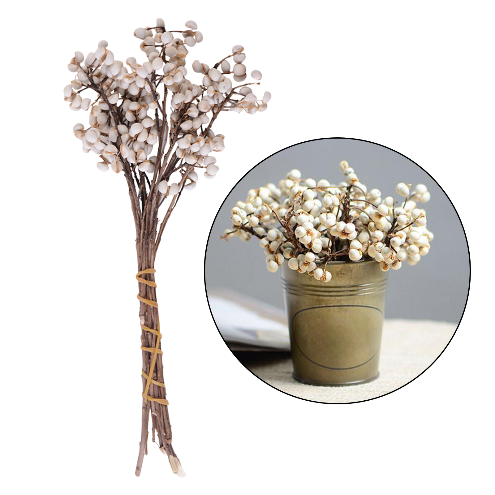 Cotton Ball Stems Plants Branches Stalks Vase Filler DIY Wedding Home Decor