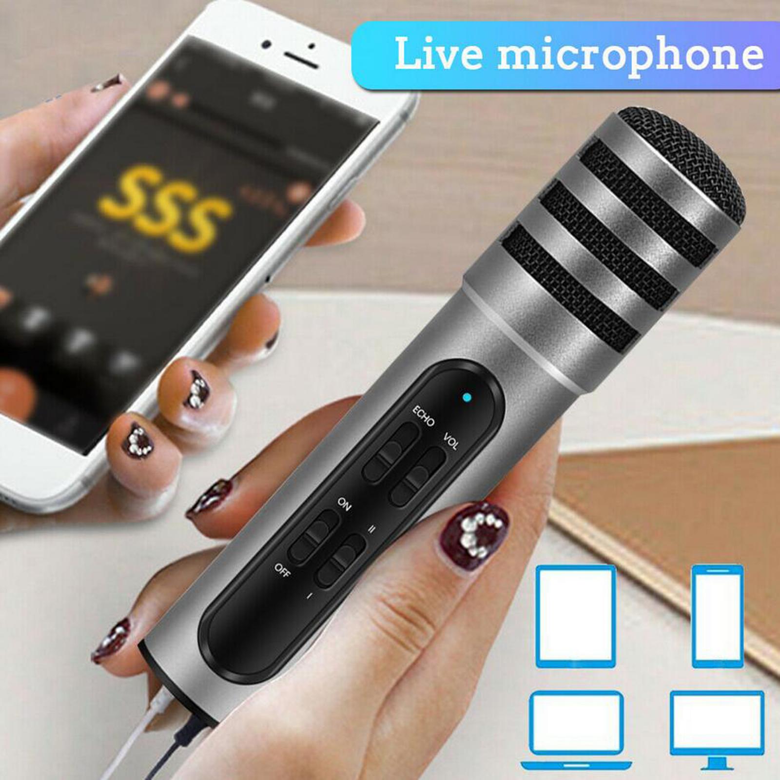 Handheld Microphone Karaoke Microphone Stand Condenser Phone Tripod Wireless Microphones Mic Microphone Systems