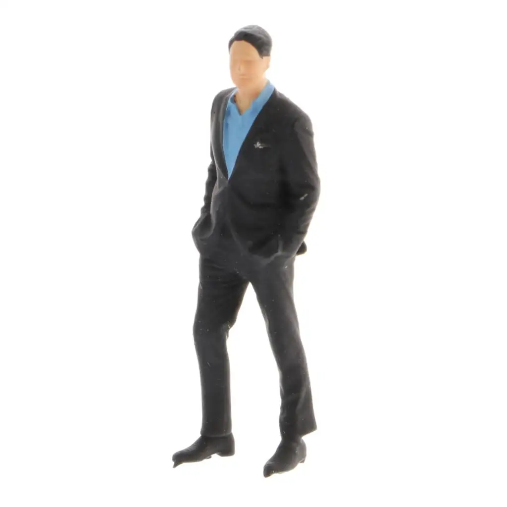 Hand-painted Model in Scale 1:64 S Greeting Classic Men Figure Table Decoration