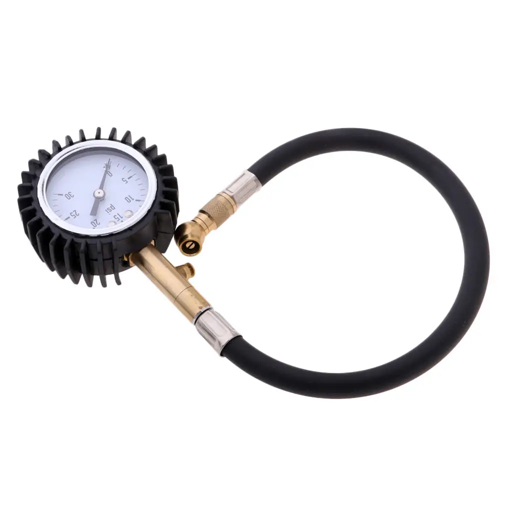 Pressure Gauge Dial Meter Tester With Flexible Hose & Air Release Valve