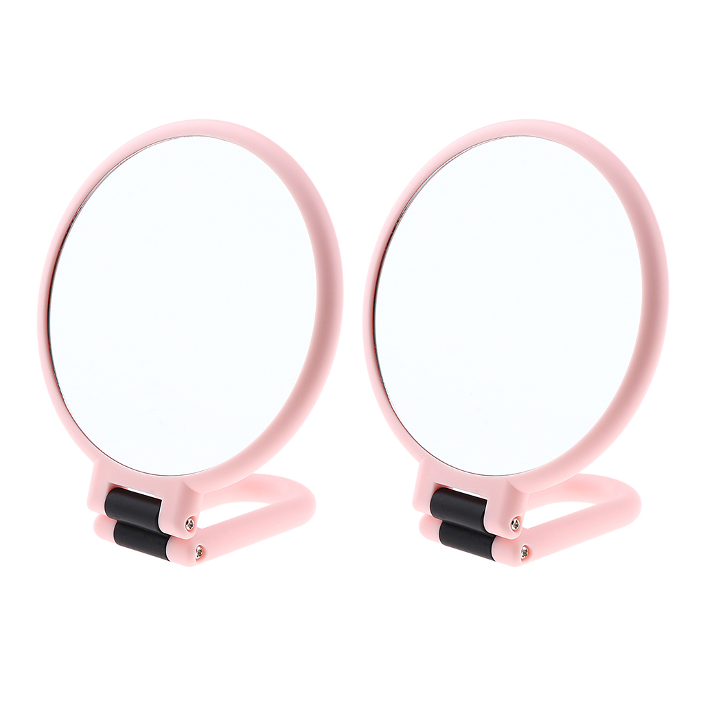 Foldable Desktop Vanity Makeup Mirrors, 5/10X Magnification & Normal Mirror