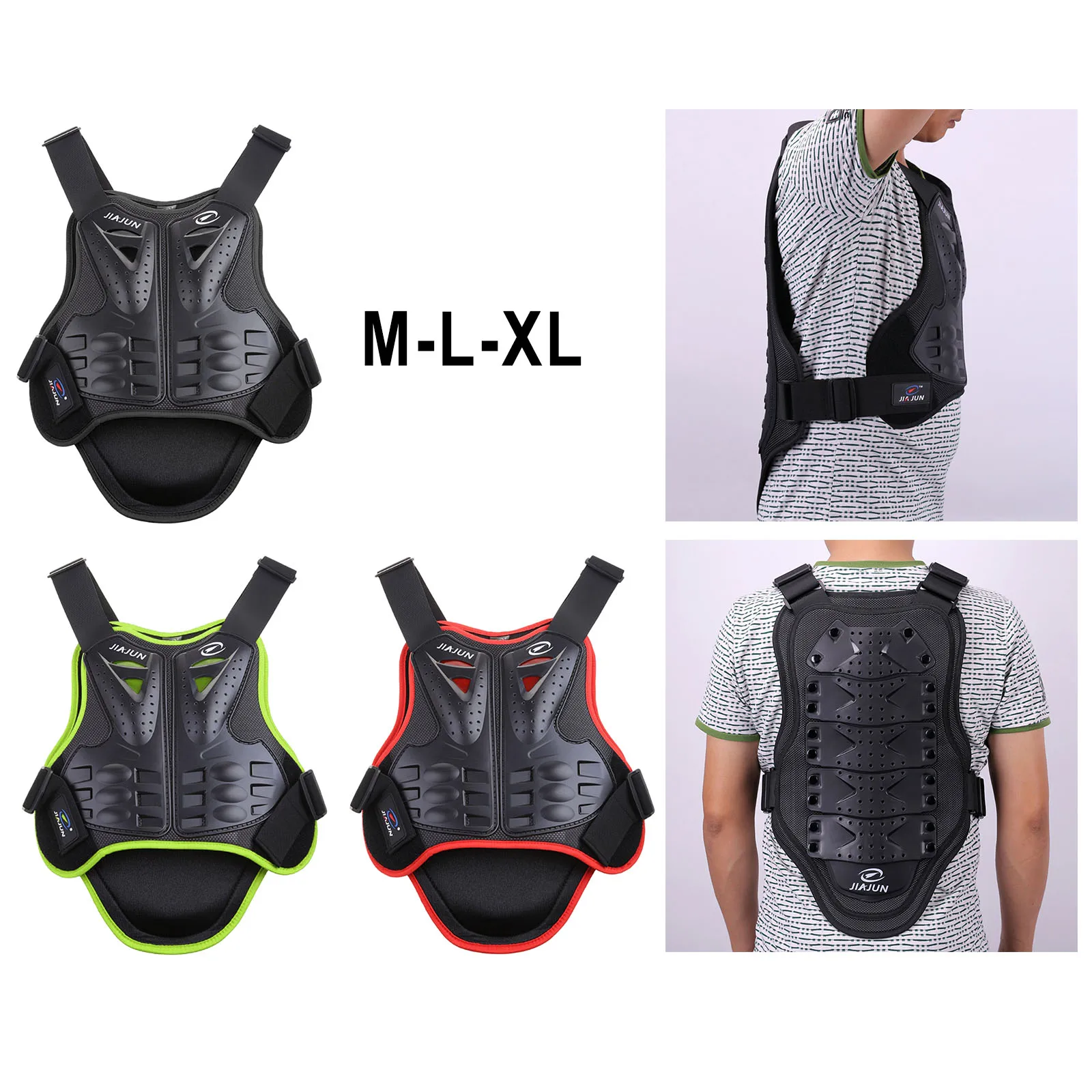 Motorcycle Protection Vest Spine Chest Protection Protective Gear for Motocross Snowboarding Mens Adult