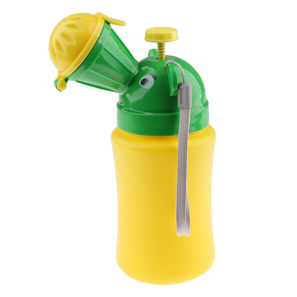 Portable Children's Potty Baby Pee Urinals for Boys (Yellow + Green)
