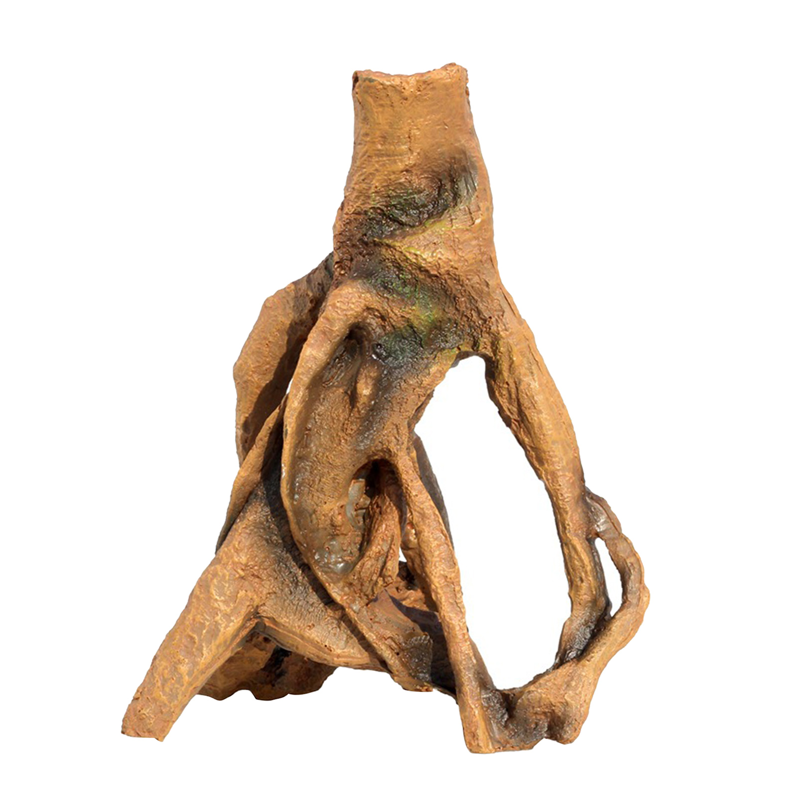 Aquarium Resin Tree Trunk Ornament Wood House Can Swim Through Log Crafts
