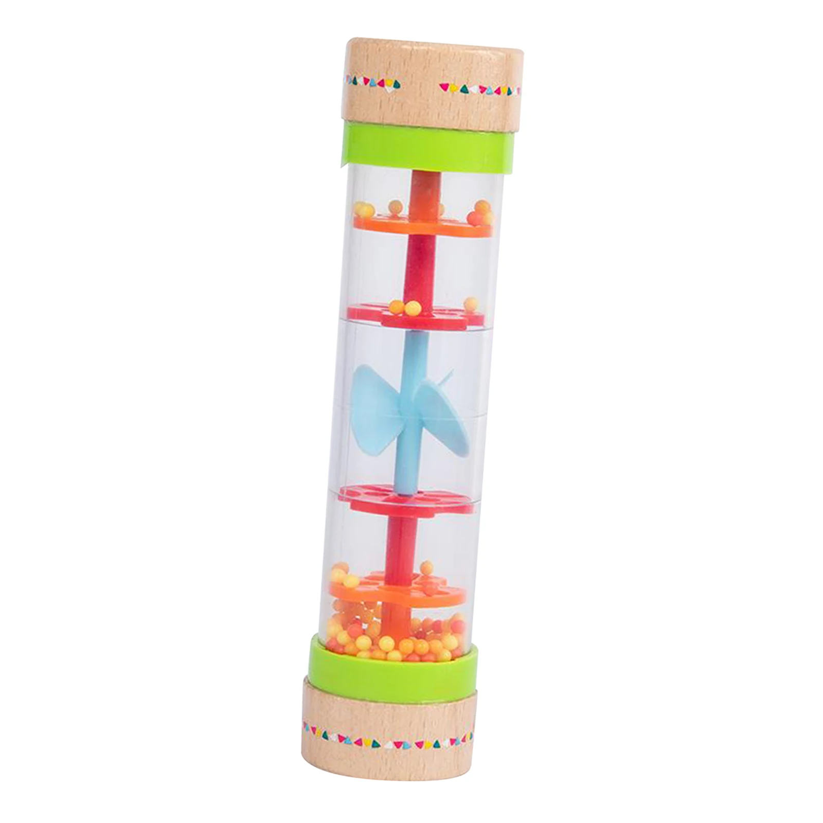 Baby Rainbow Rainstick Rain Shaker Hand Sensory Musical Sound Rattles Early Educational Dance Activity Toy