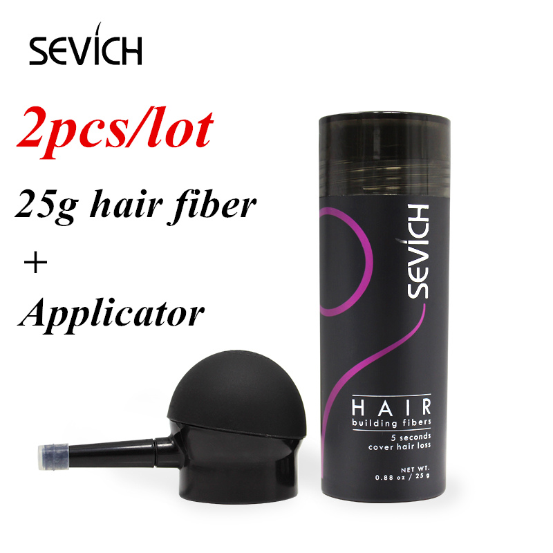 Best of Sevich Hair Fiber Set 25g Hair Building Fiber + Applicator Keratin Fiber Hair Spray Thinning Thickening Hair Growth Treat Reviews & Tips