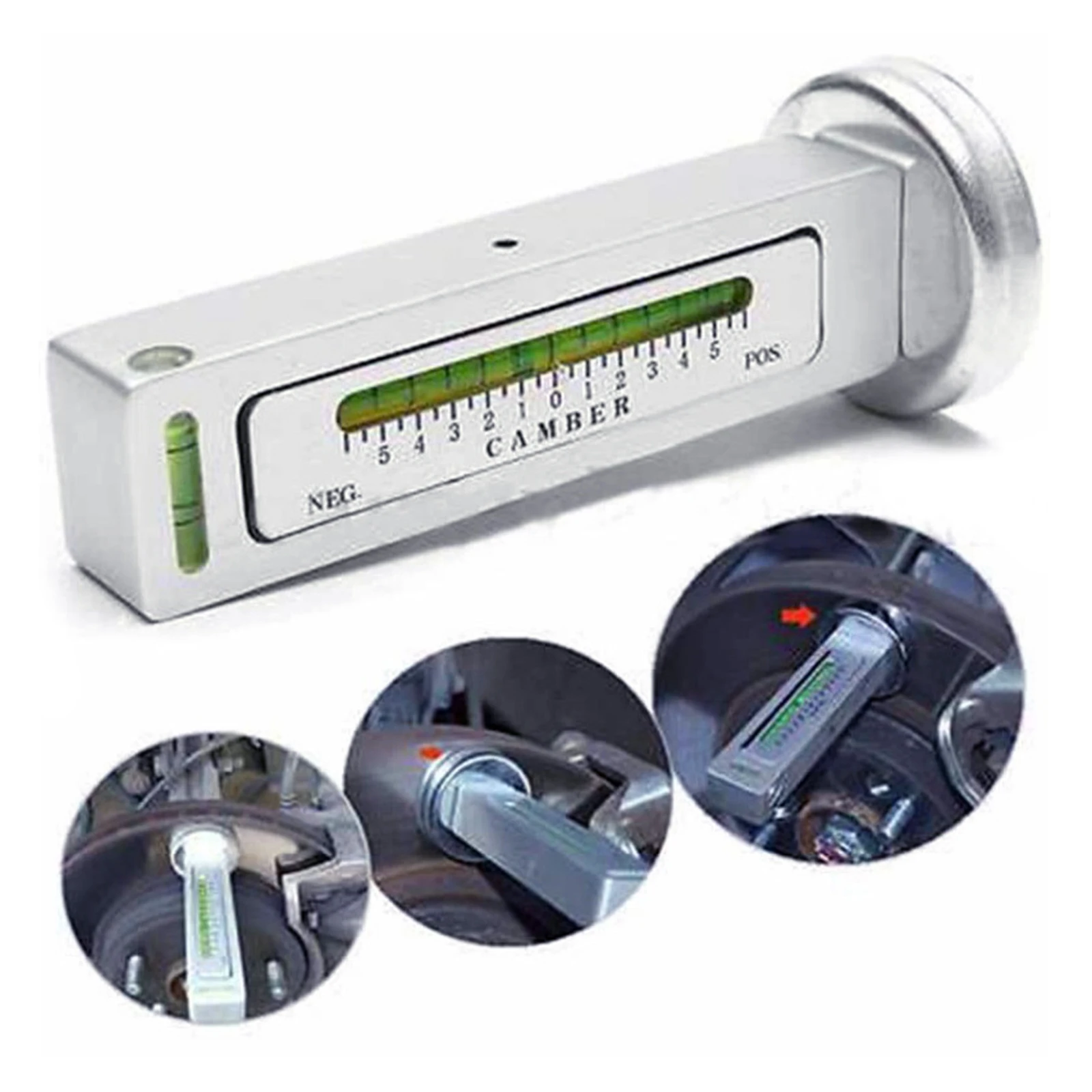 Accurate Magnetic Camber Castor Wheel Alignment Tool Easy Read Spare Parts Measure Checking Aid -5 degrees to 5 degrees Repair