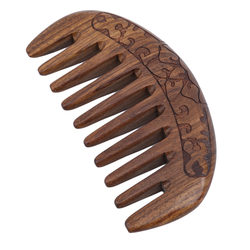 Best of Wooden Pocket Comb Natural Black Gold Sandalwood Super Narrow Tooth Combs No Static Lice Beard Comb Hair Styling Tools Reviews & Tips - Image 2