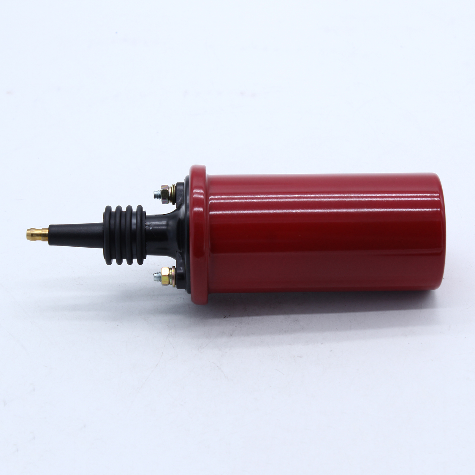 Red 8223 Blaster 3 Oil Filled Coil Ignition Coil Round without Label HEI-style Boot 45,000 Volts High Vibration