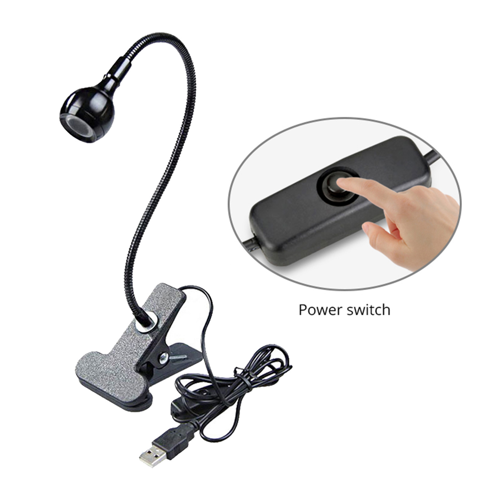LED Desk Lamp Adjustable with Clamp Metal Table Eye-Caring Home Office