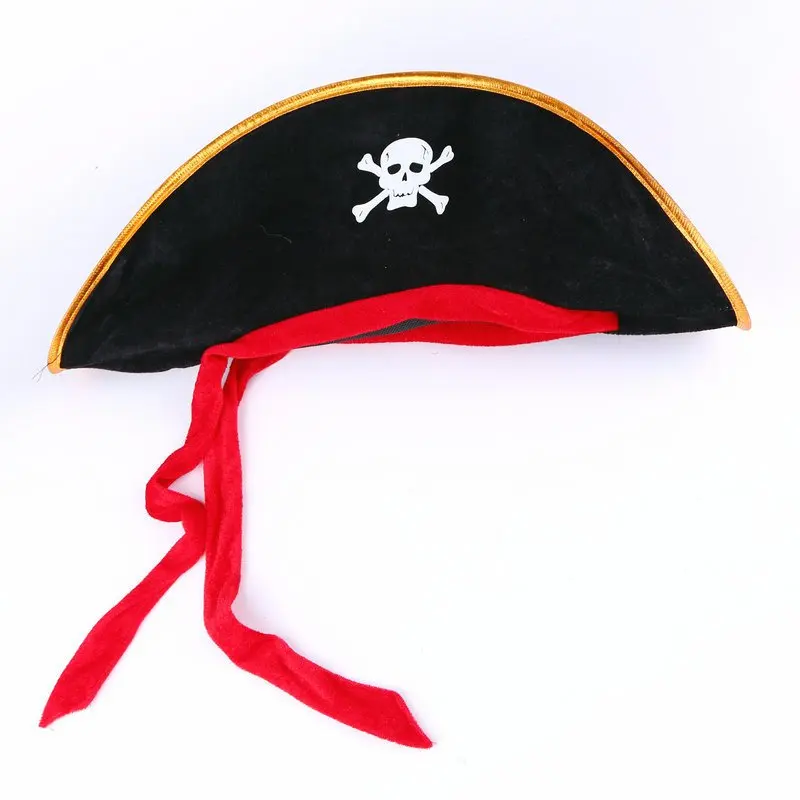 Halloween Pirate Hat  Party Cosplay Costumes Cosplay Accessories Jacket Props Corsair Cap Party Supplies Classical Hats Red unique halloween costumes