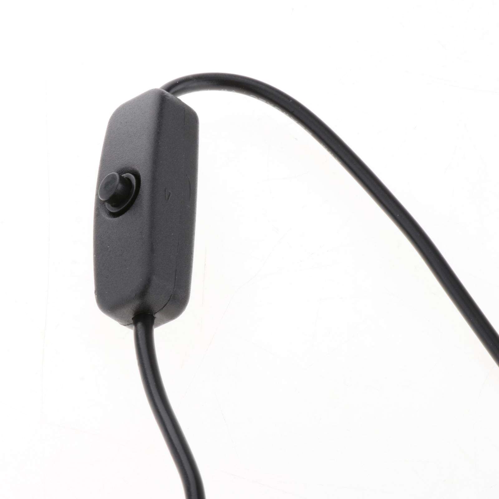 Power USB Switch Cable for Raspberry Pi 3 Micro USB 5P with Power 501 on/Off Switch for USB Fan LED Strips, Easy to Install