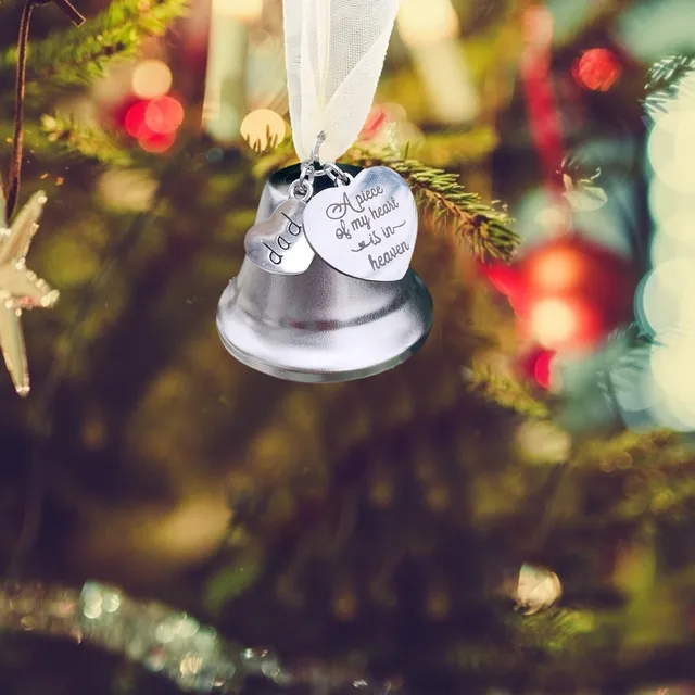 Árvore de Natal Jingle Bell,Pingentes de sino de Natal de ferro Jingle  Bells com corda pendurada - Pingente de árvore de Natal de rena de neve  para