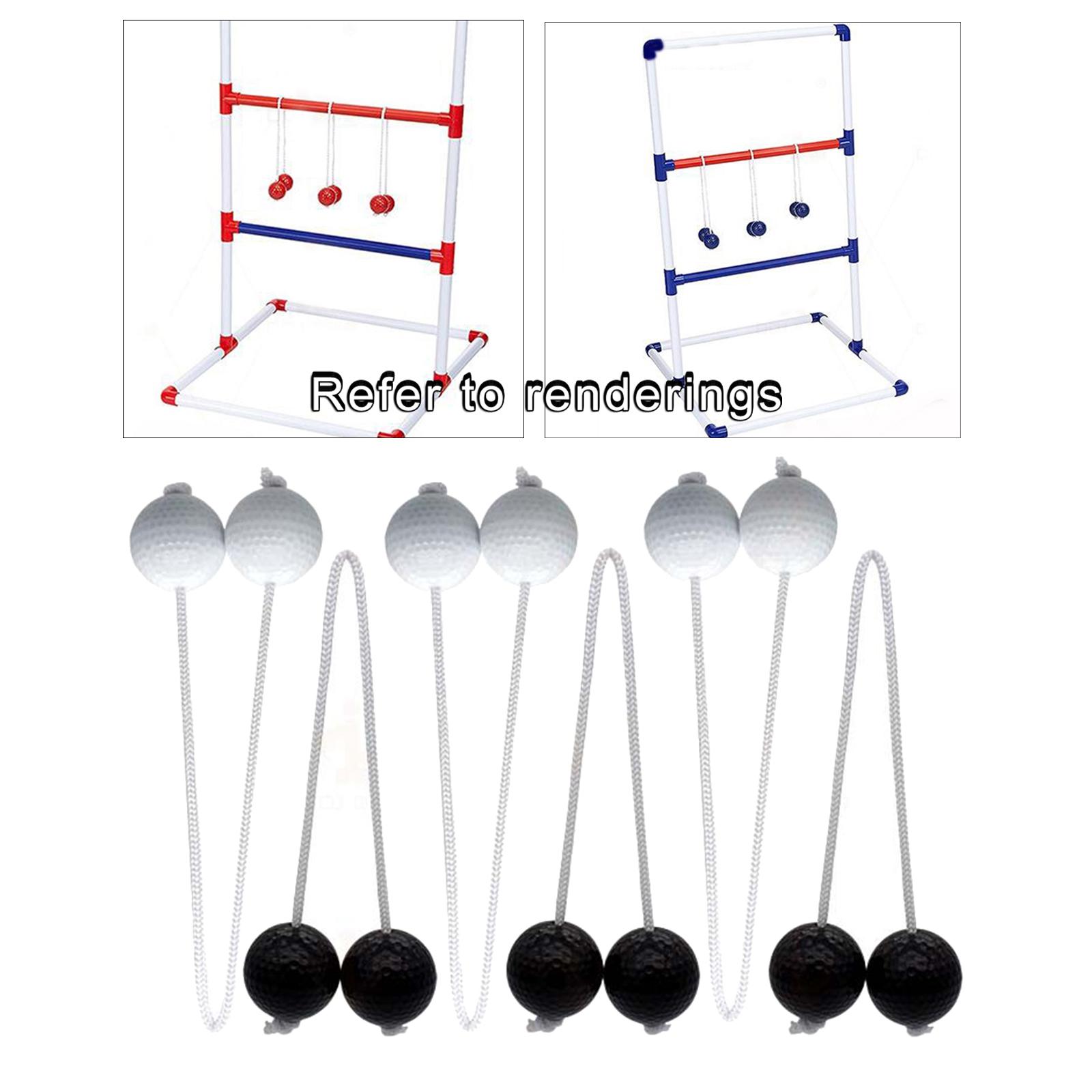6pcs Golf Ball Ladder Toss Ball Replacement Golf Ball Bolas Hard Golf Training Balls Outdoor Game Ball Set