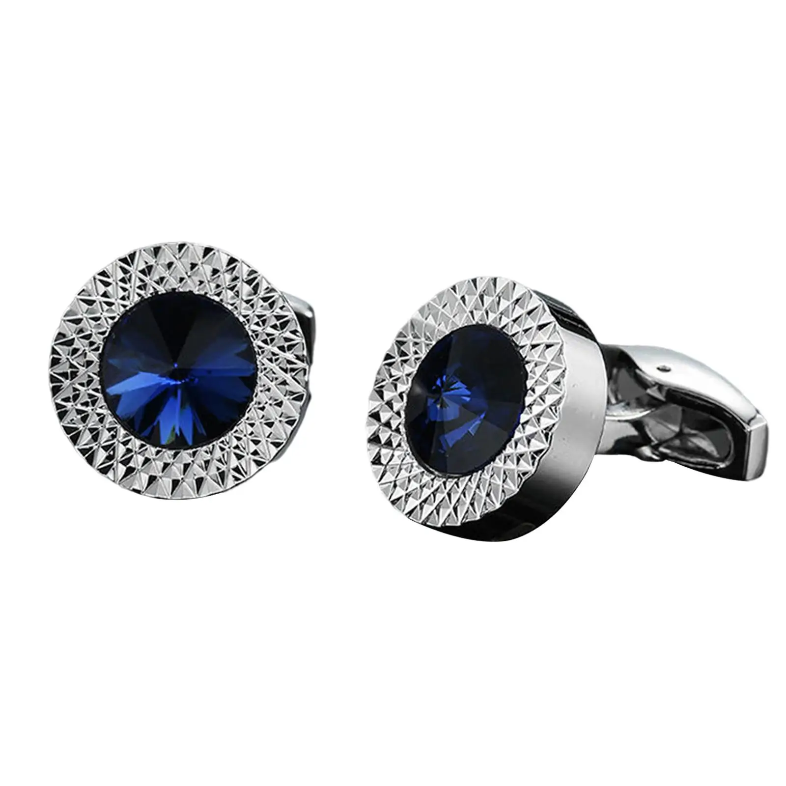 2x Elegant Cuff Links Simply Shirt Fashion Decor Buttons Jewelry for Party Gift Wedding