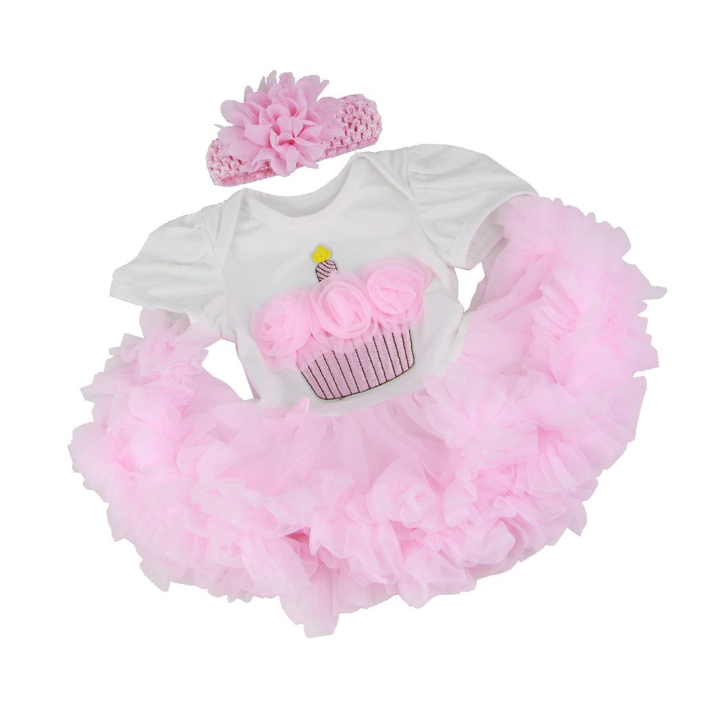 Cute Dress With Underpants Headband Set For 22''-23'' Nebworn Baby Dolls