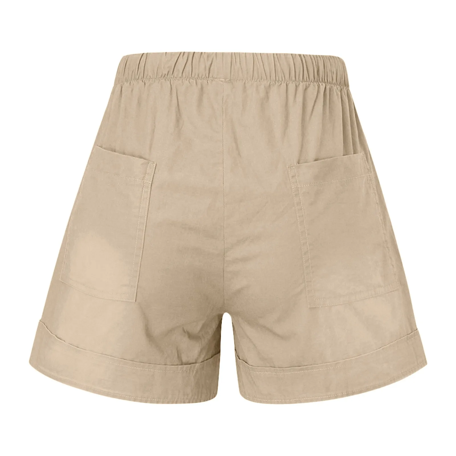 lululemon shorts 2021 New Womens Plus Size Short Comfy Drawstring Casual Elastic Waist Pocket Loose Shorts Pants High Quality Simple Daily Pants skorts