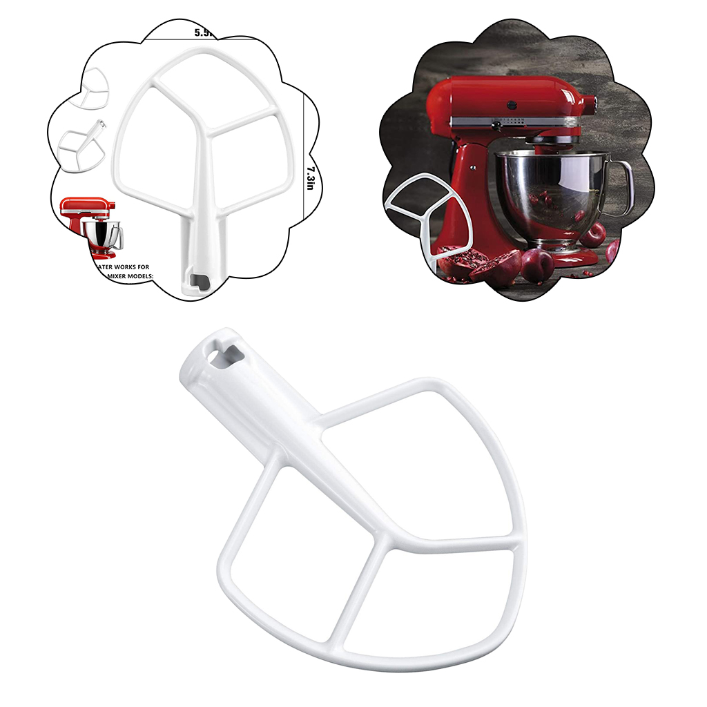 K45B K5AB Coated Flat Beater Paddle PS987906 for 4.5-5 Quart Tilt-Head Stand Mixer KSM90 KSM103