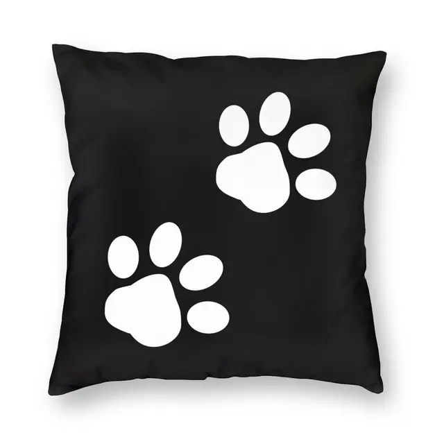 Velvet Dog Print Small Cushion