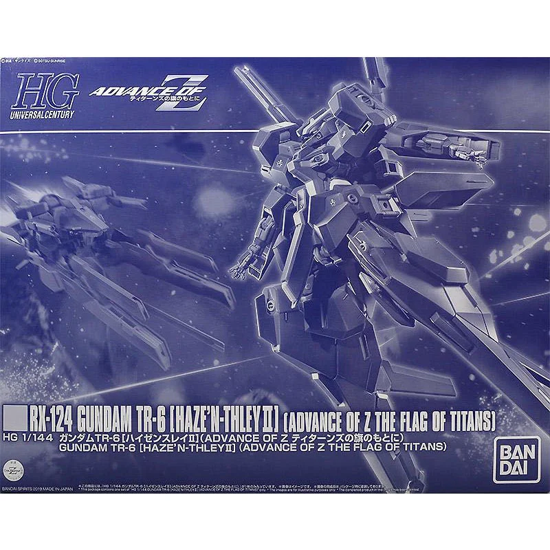 Bandai Gundam Model Kits Anime Figures PB Limited HGUC RX-124 TR6 Hyzenthlay 2 Original Gunpla Action Toy Figures