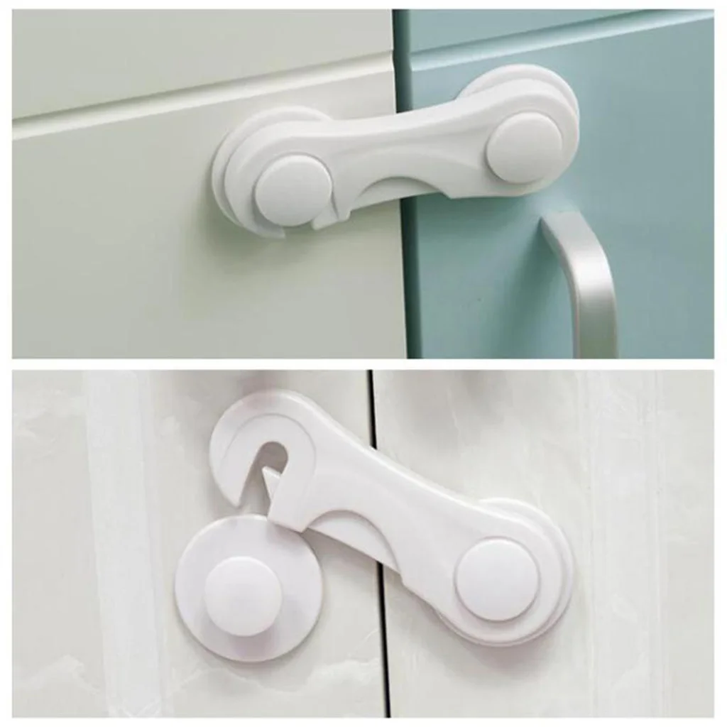 20pcs Child Cupboard Cabinet Safety Locks Kids Drawer Lock Latches Locks