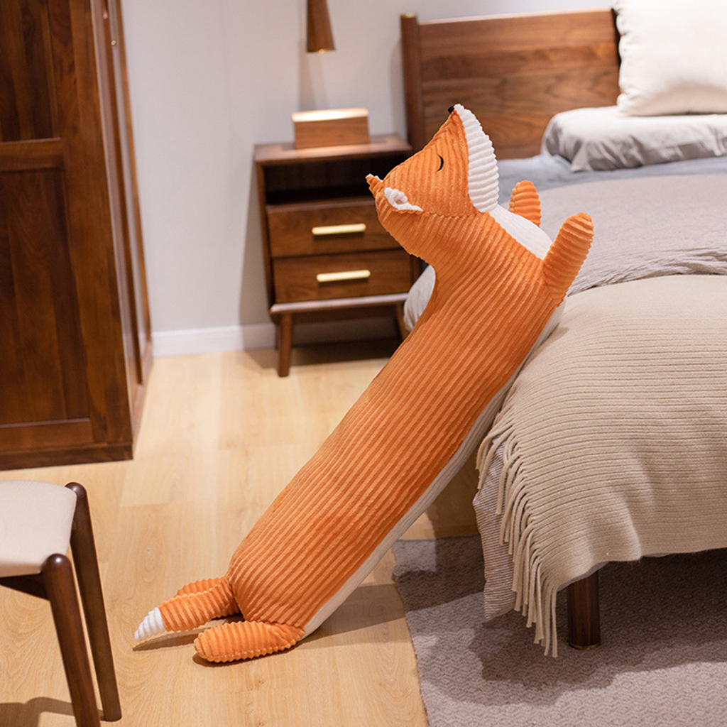 Cute Office Long Dachshund Plush Toys Stuffed Cartoon Animal Husky / Fox / Shiba Inu Doll Nap Pillow Sofa Cushion Girls Gifts