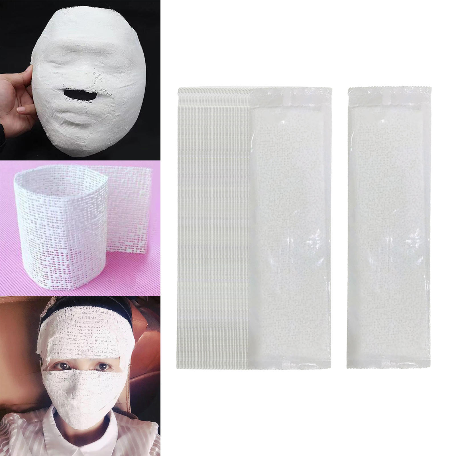 Mummy Face Mask Sheet for Woman V Face Lifting Comfortable , Promote Blood Circulation