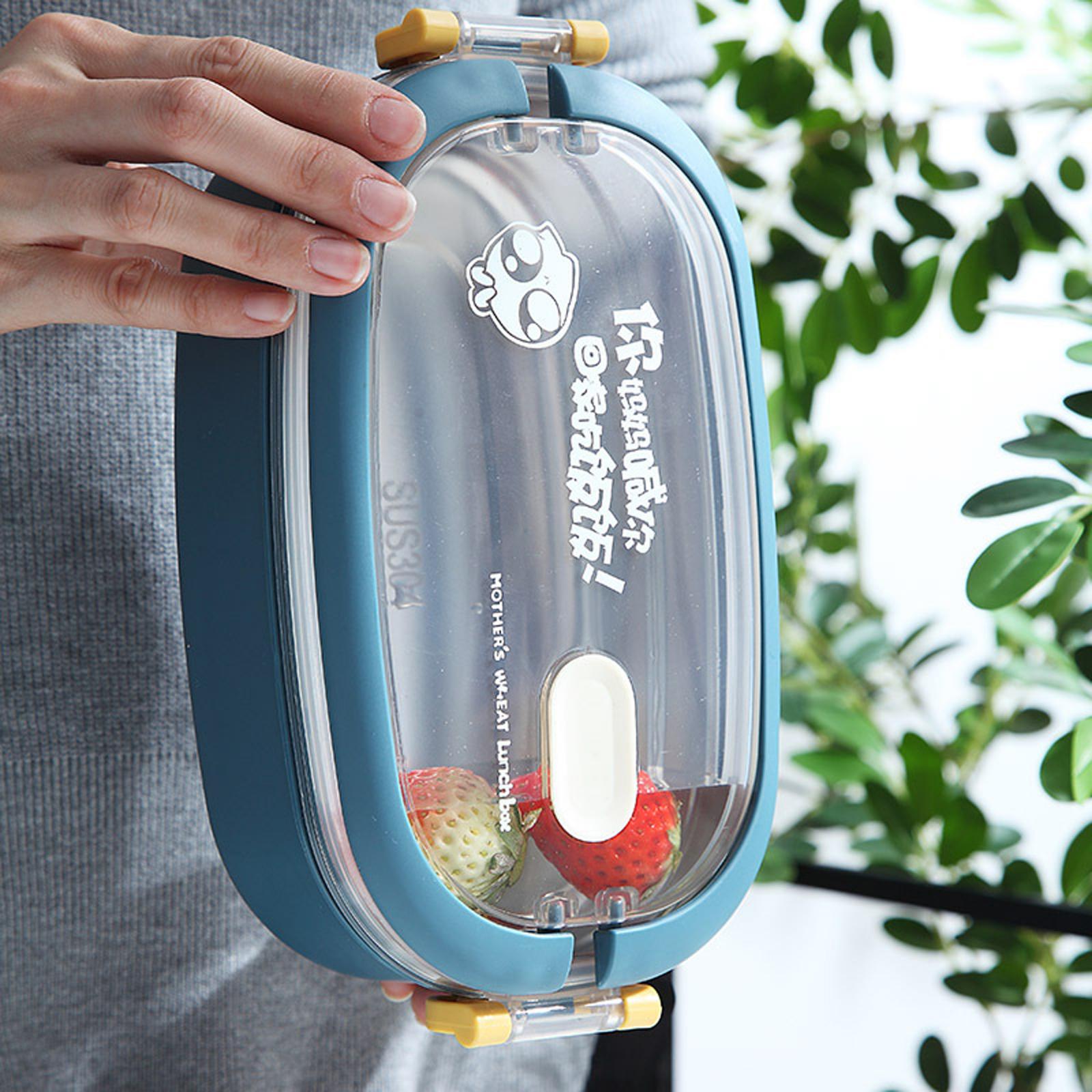 Portable Bento Box Leakproof BPA Free Outdoor Lunch Box Large Capacity for Children with Compartment School Camping Travel