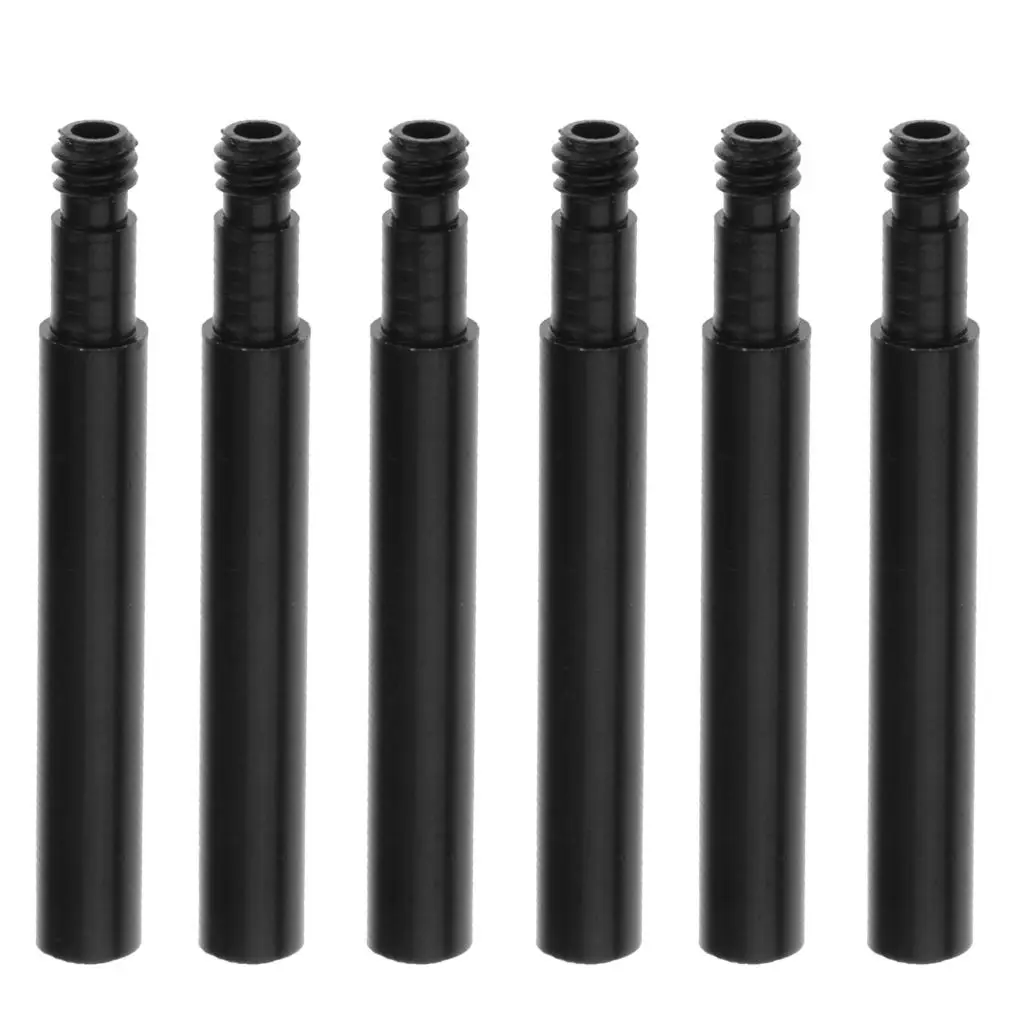 6 pcs Aluminium Alloy Bicycle Presta Valve Extender Bike Tire Wheel 40mm French Valve Extenders s Core Adapter Bicycle Tool
