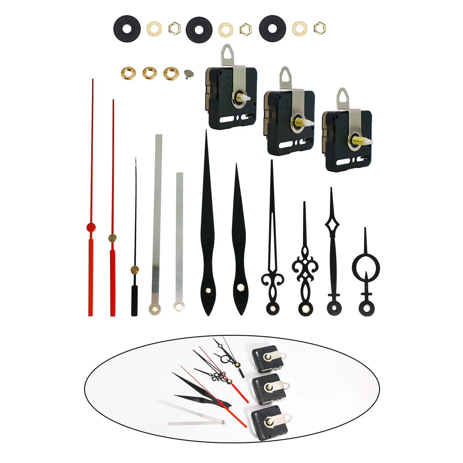 Non Ticking Clock Movement Mechanism Clock Motor Kit DIY Repair Parts Replacement Craft Clock Collectibles Parts Accessories